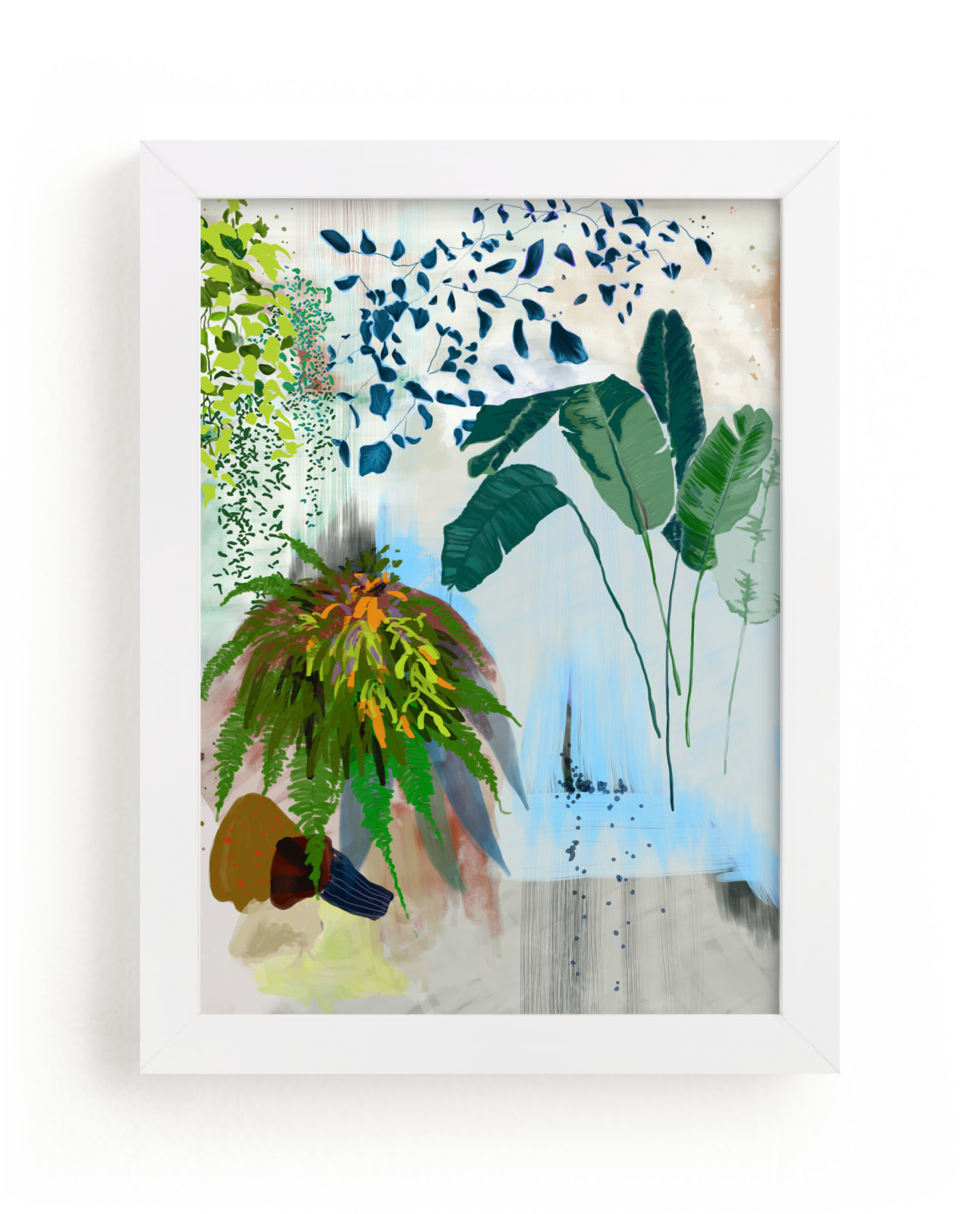 "A Composition of Plants" - Limited Edition Art Print by Yanni Hui in beautiful frame options and a variety of sizes.