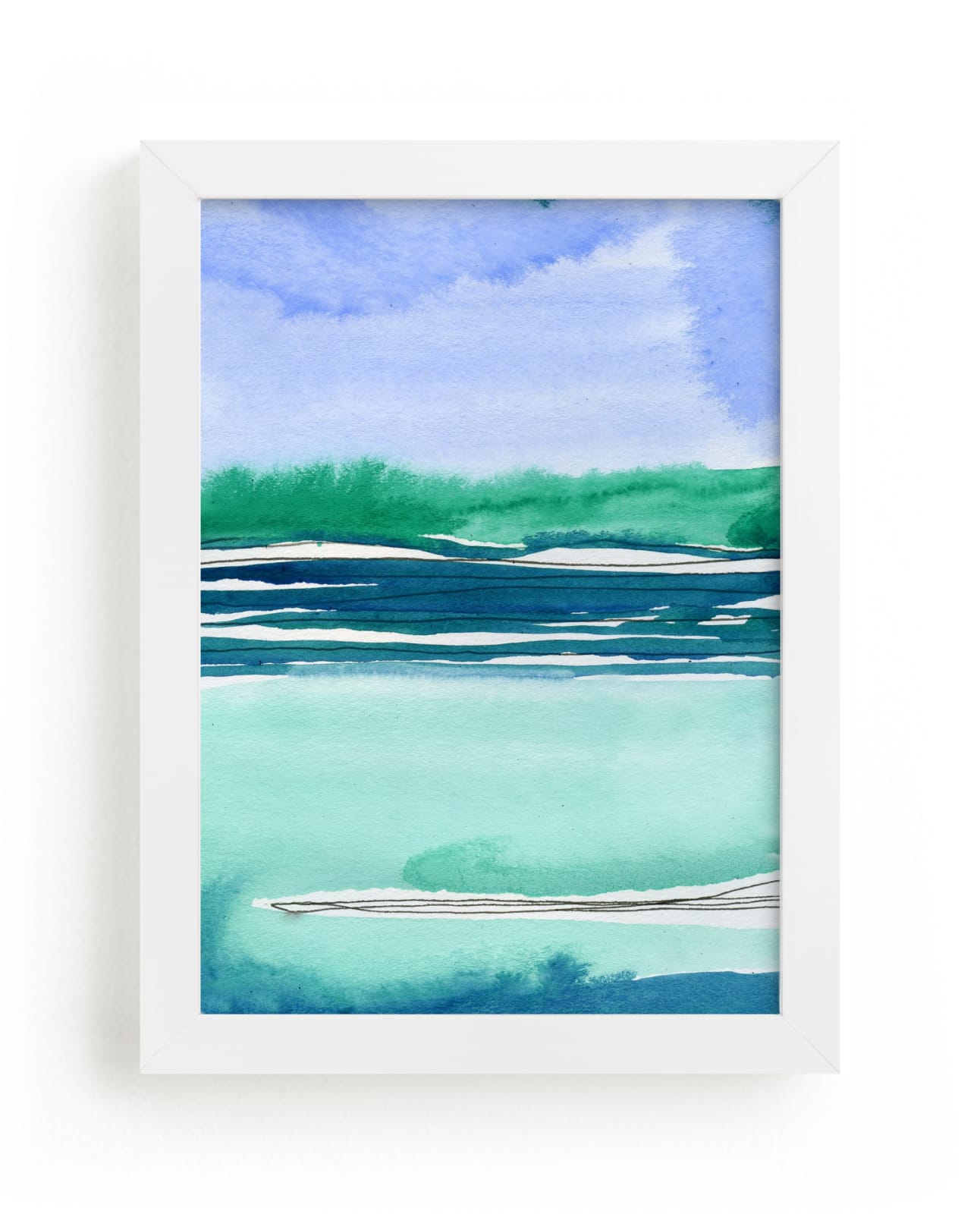 "Out To Sea II" - Limited Edition Art Print by Chelsey Scott in beautiful frame options and a variety of sizes.