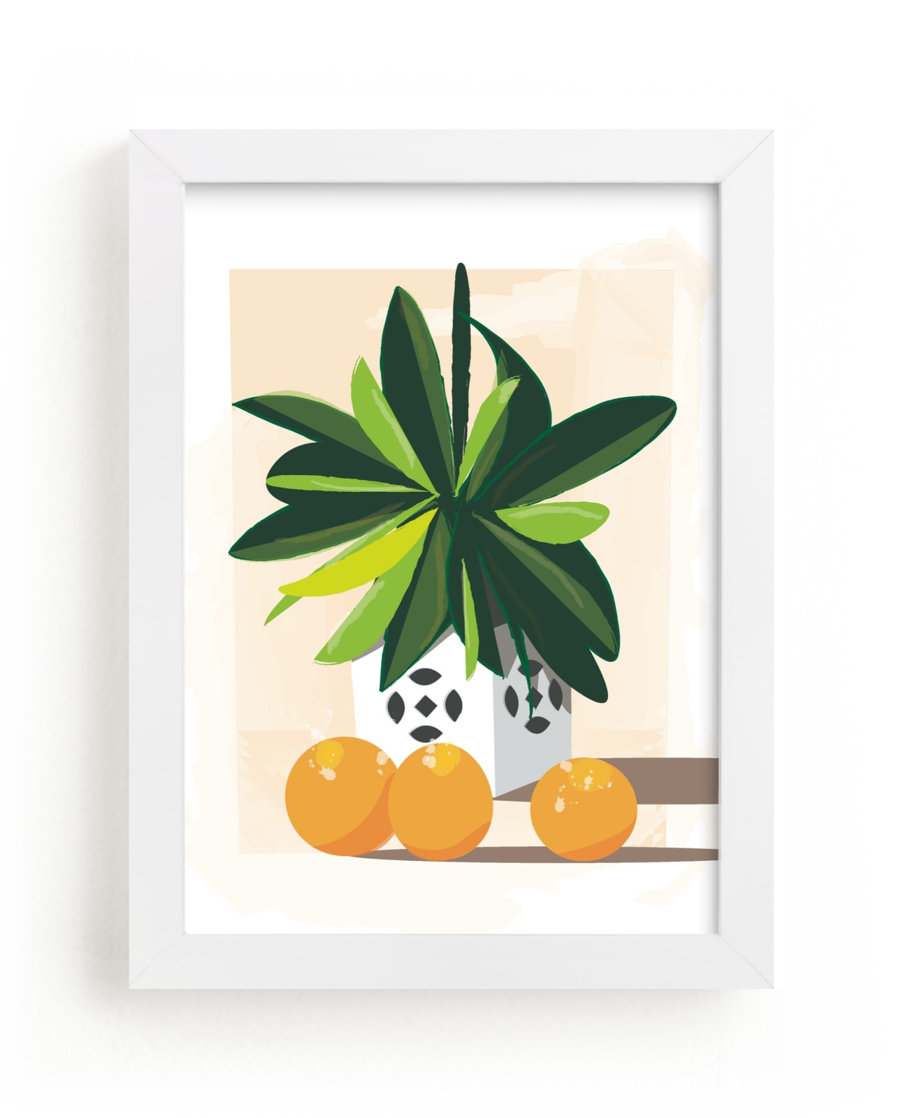 "Tropical Still Life" - Limited Edition Art Print by Lindsay Megahed in beautiful frame options and a variety of sizes.
