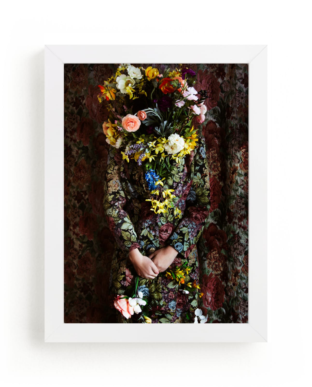"Shes Blooming" - Limited Edition Art Print by Theresa Bear in beautiful frame options and a variety of sizes.