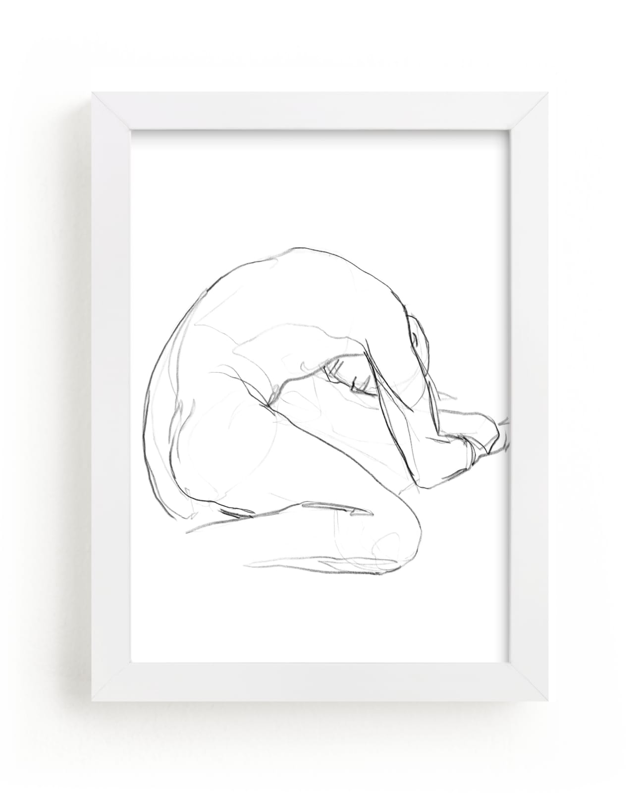 "Seated Figure" - Limited Edition Art Print by Lorent and Leif in beautiful frame options and a variety of sizes.
