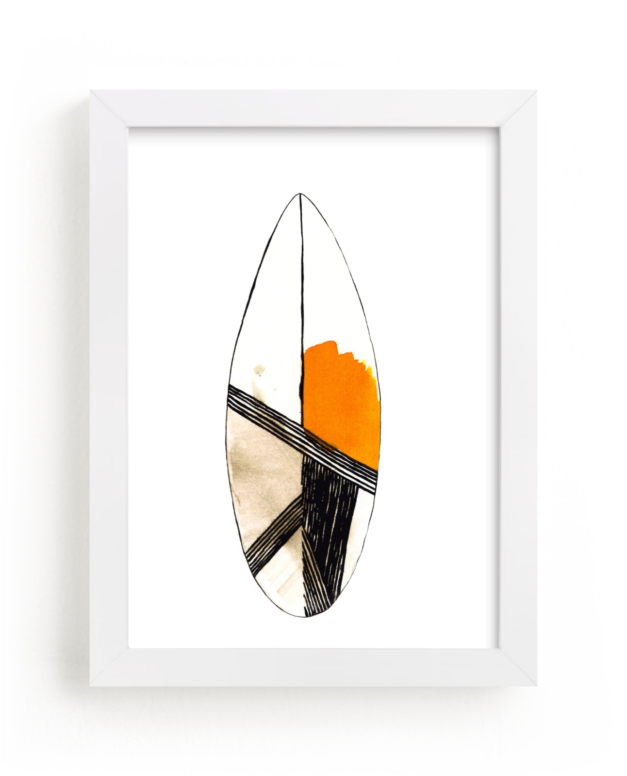 "Surf" - Limited Edition Art Print by Susanna Nousiainen in beautiful frame options and a variety of sizes.