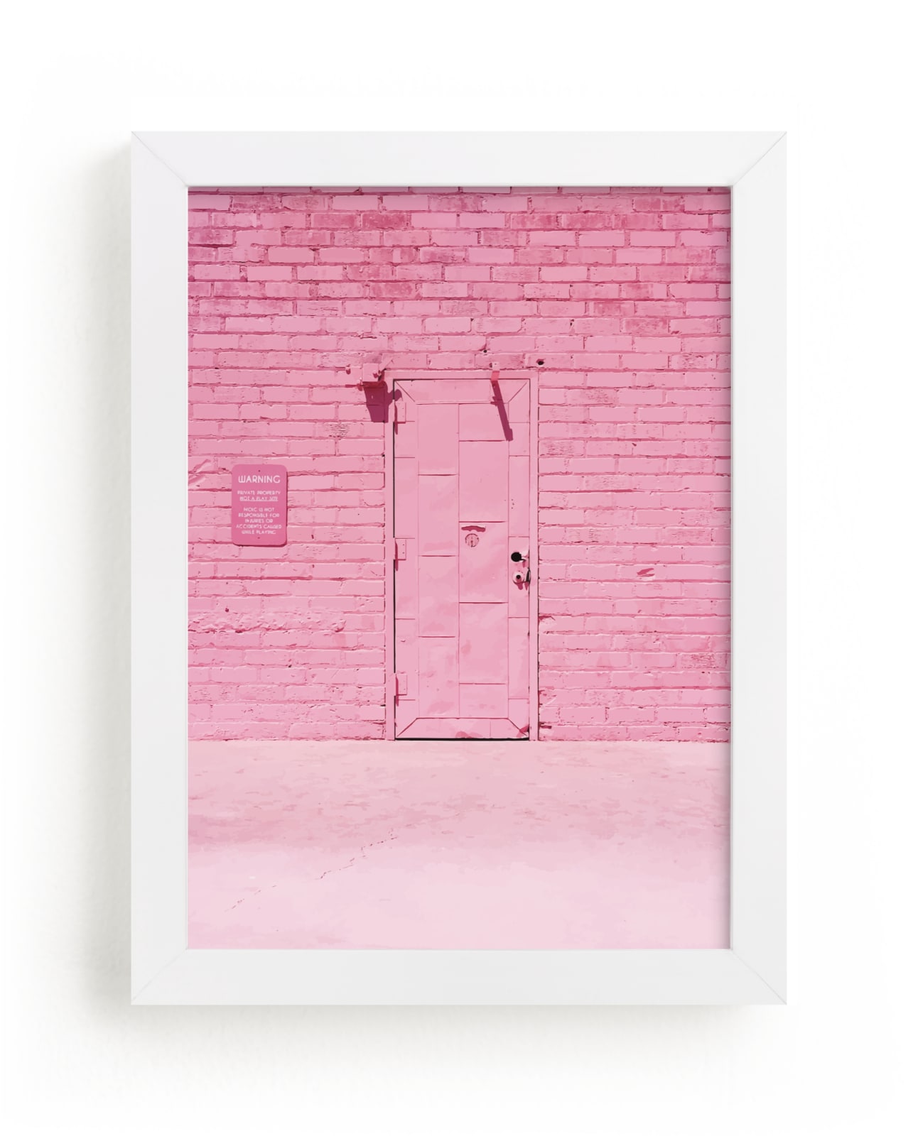 "The Pink Door" - Limited Edition Art Print by Jenna Gibson in beautiful frame options and a variety of sizes.