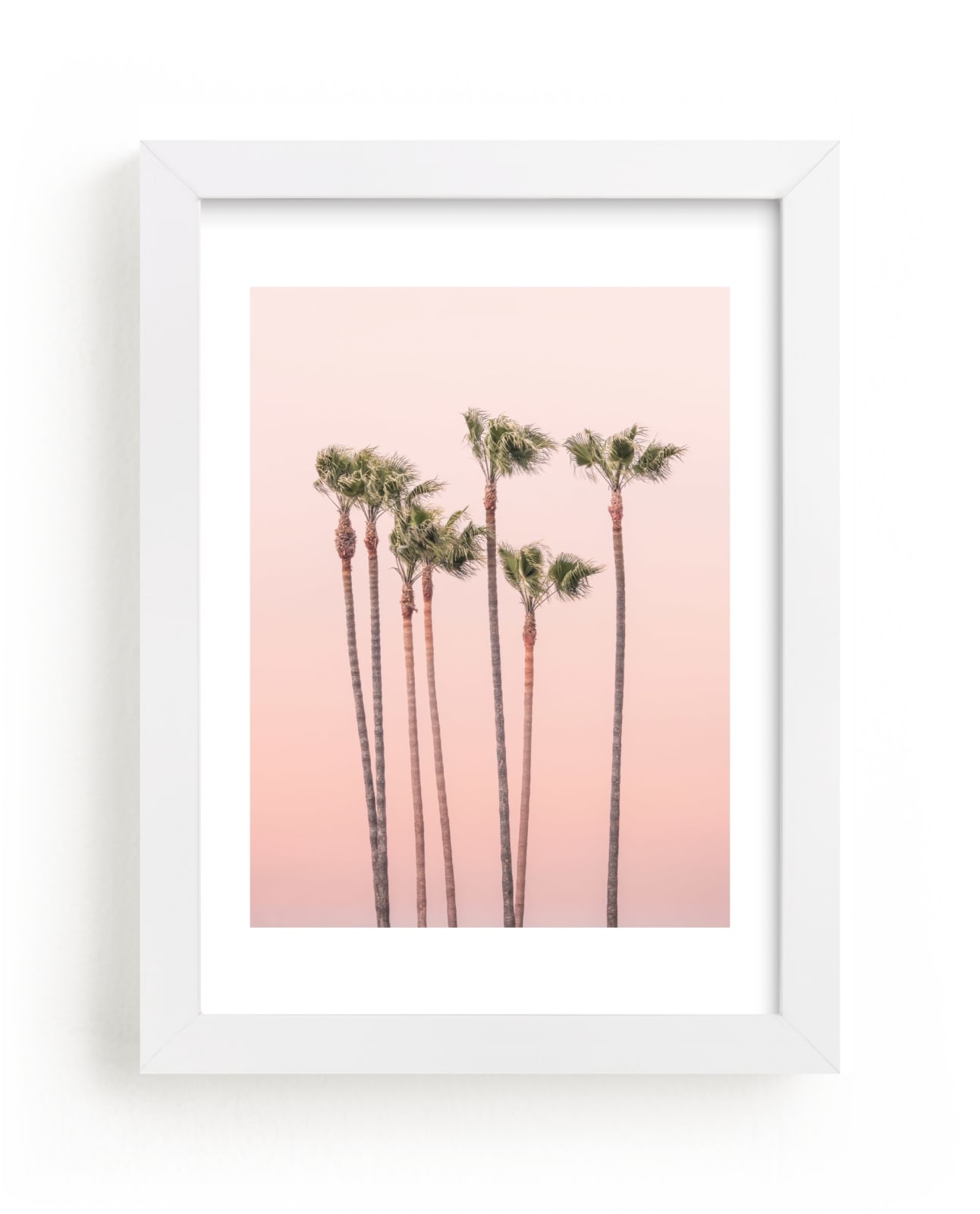 "Seven Palmtrees" - Open Edition Fine Art Print by Lisa Sundin in beautiful frame options and a variety of sizes.