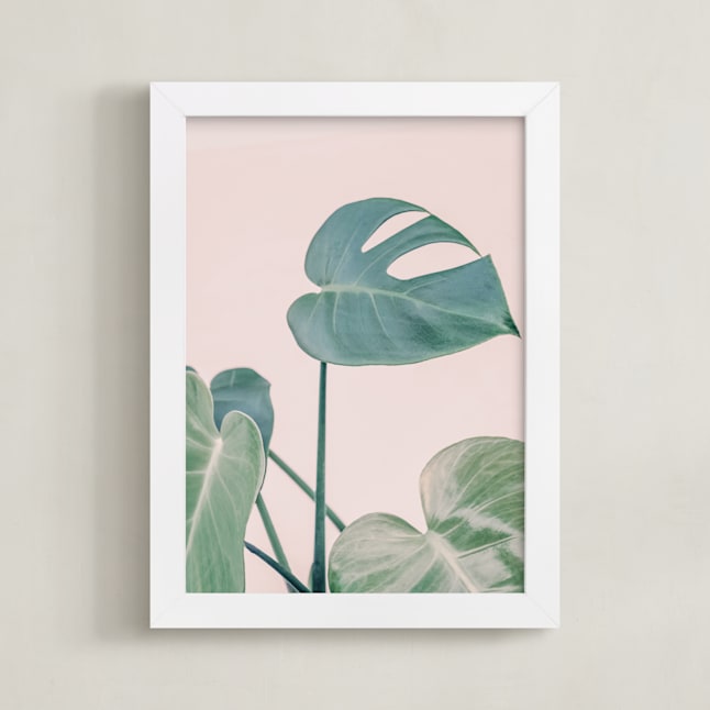 "Botanical No. 38" - Art Print in Petal by Jennifer Rigsby - Framed