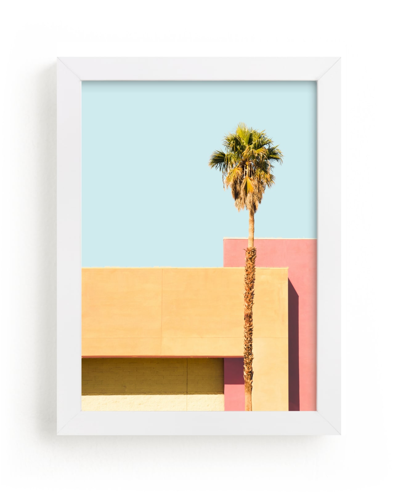 "Palm Springs - A Color Study II" - Grownup Open Edition Non-custom Art Print by Lisa Sundin in beautiful frame options and a variety of sizes.