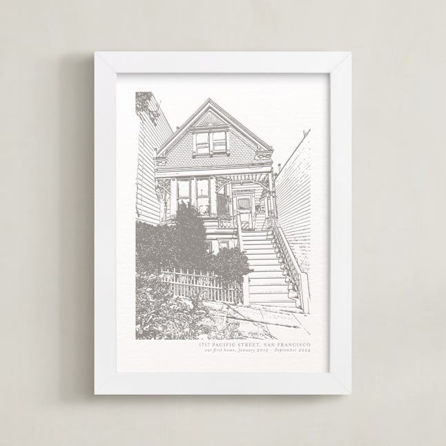 House: Portrait Custom Letterpress Print