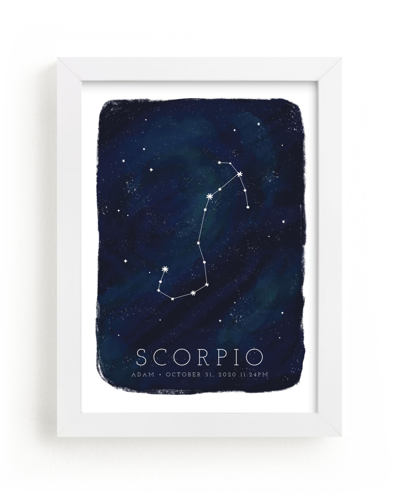 "Zodiac Constellation Scorpio" - Custom Open Edition Children's Art Print by Ashley Presutti Beasley in beautiful frame options and a variety of sizes.