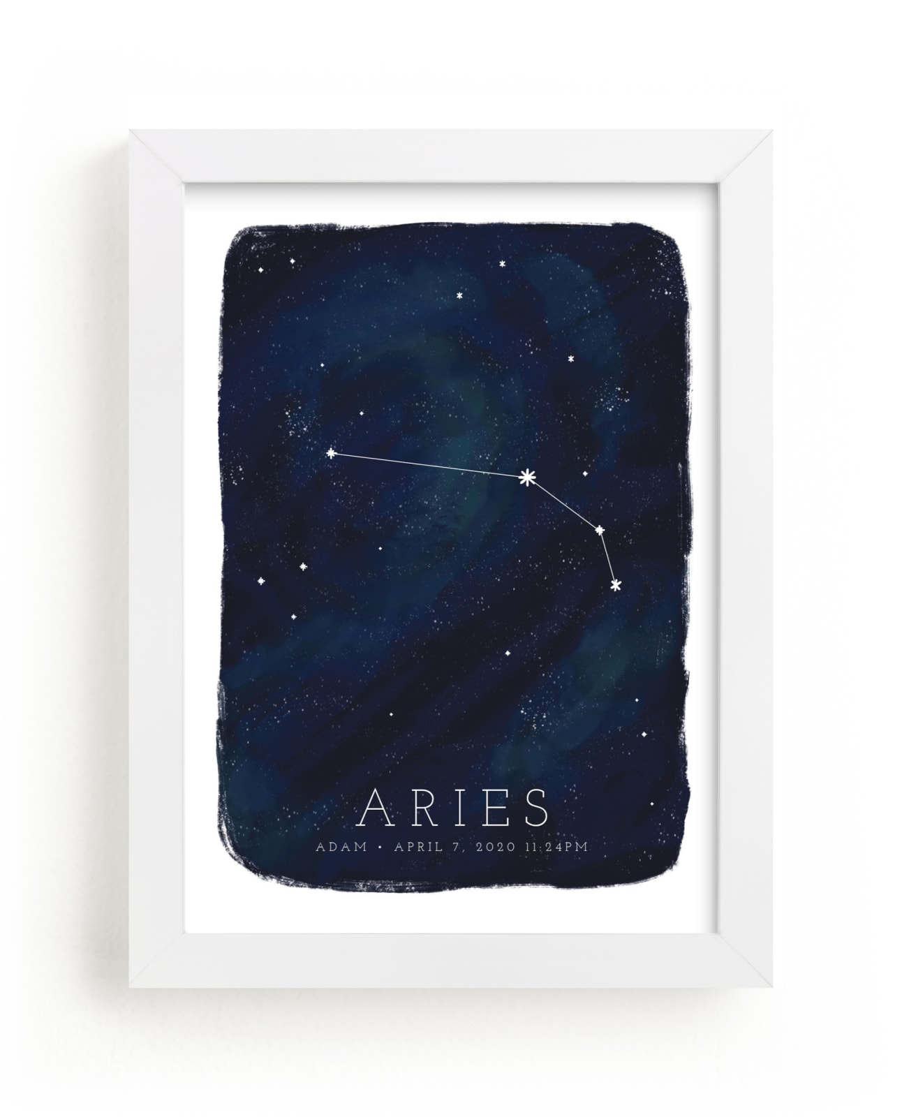 "Zodiac Constellation Aries" - Custom Open Edition Children's Art Print by Ashley Presutti Beasley in beautiful frame options and a variety of sizes.
