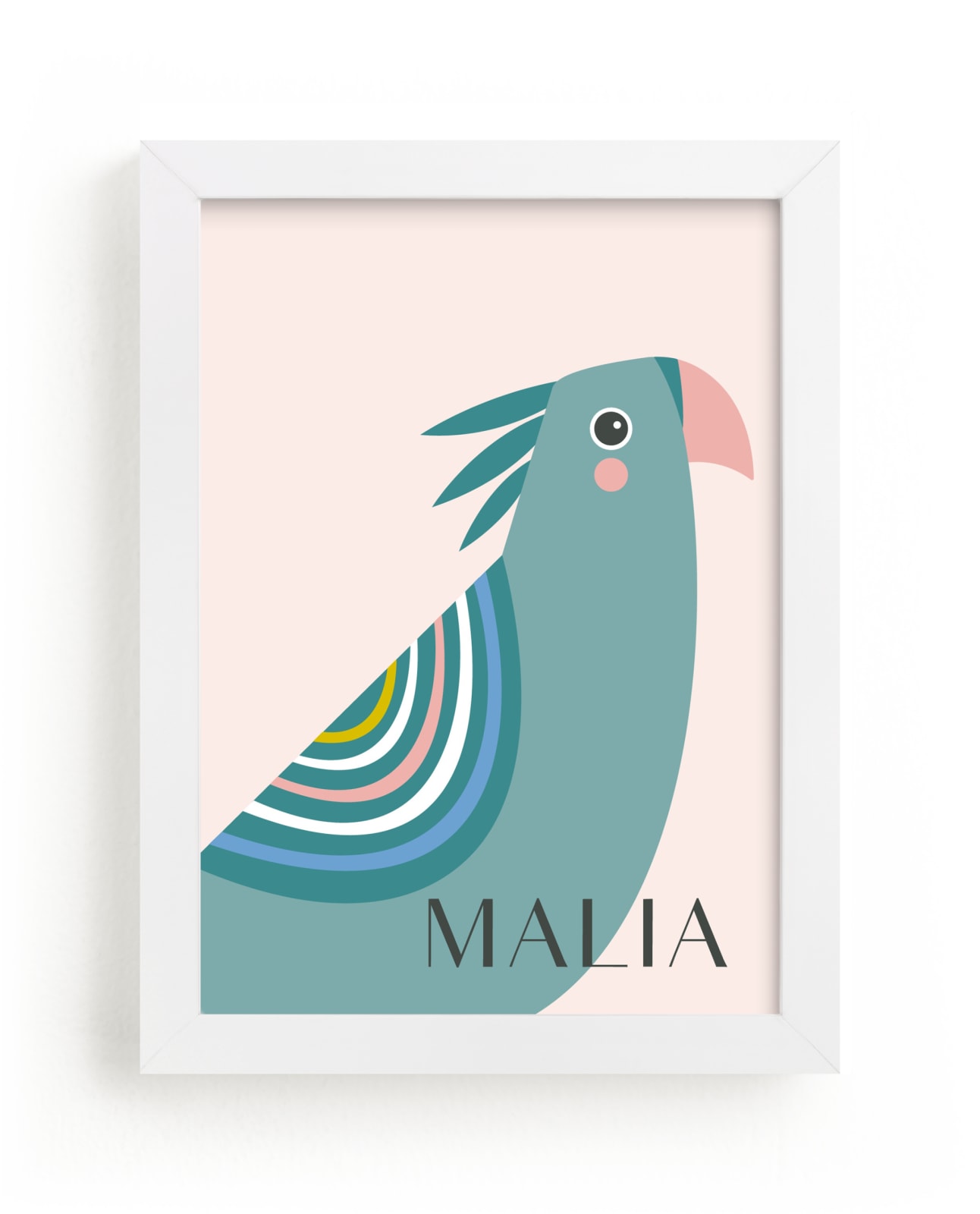 "tropical bird" - Custom Open Edition Children's Art Print by Karidy Walker in beautiful frame options and a variety of sizes.