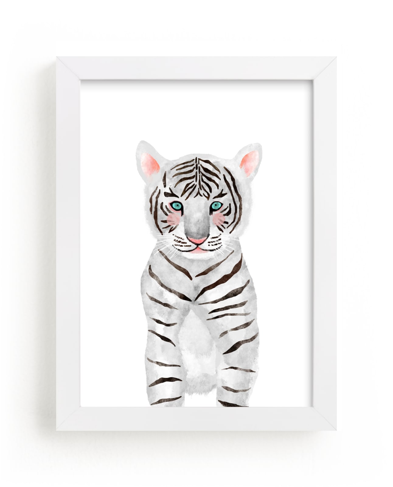 "baby animal.tiger" - Limited Edition Art Print by Cass Loh in beautiful frame options and a variety of sizes.