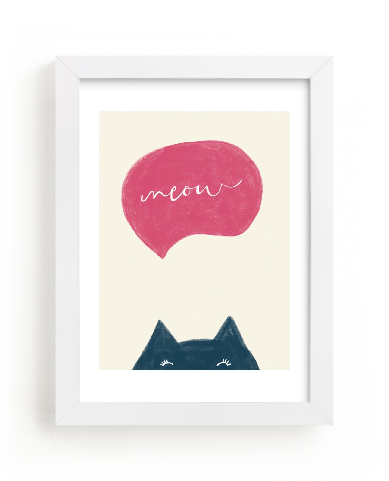 "Meow Meow" - Limited Edition Art Print by Pixel and Hank in beautiful frame options and a variety of sizes.