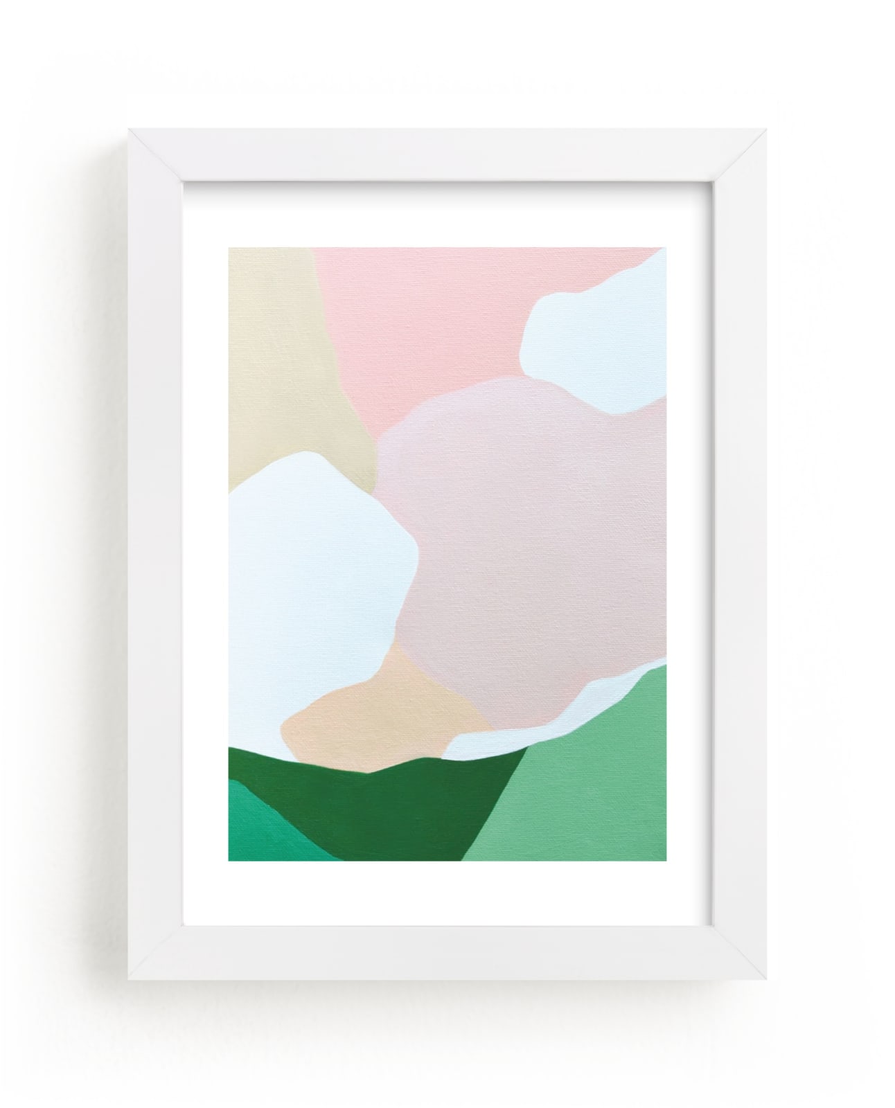 "Abstracted Summer Hills" - Limited Edition Art Print by Jennifer Hallock in beautiful frame options and a variety of sizes.