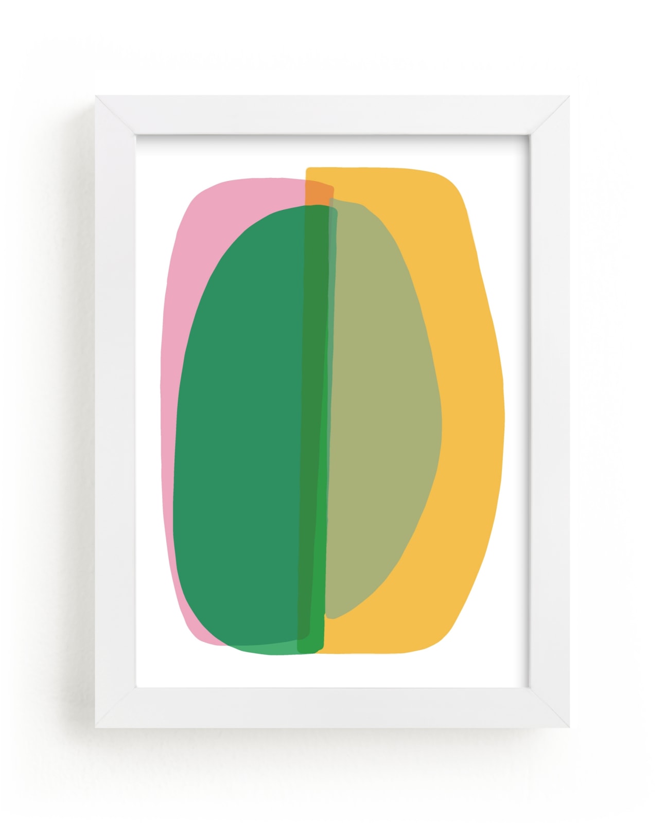 "spring green abstract" - Limited Edition Art Print by tina johnson in beautiful frame options and a variety of sizes.