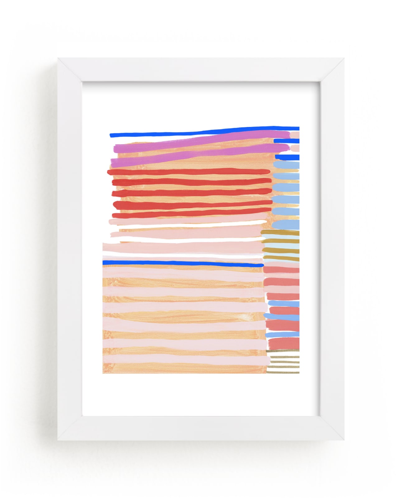 "Peach Party One" - Limited Edition Art Print by Katie Craig in beautiful frame options and a variety of sizes.