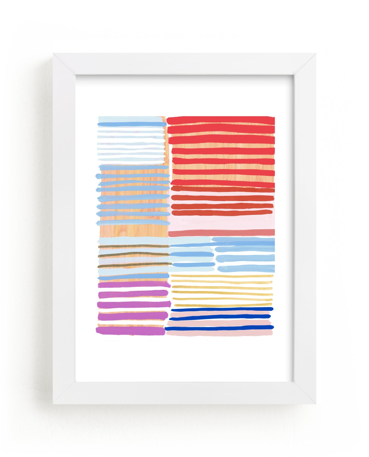 "Peach Party Two" - Limited Edition Art Print by Katie Craig in beautiful frame options and a variety of sizes.