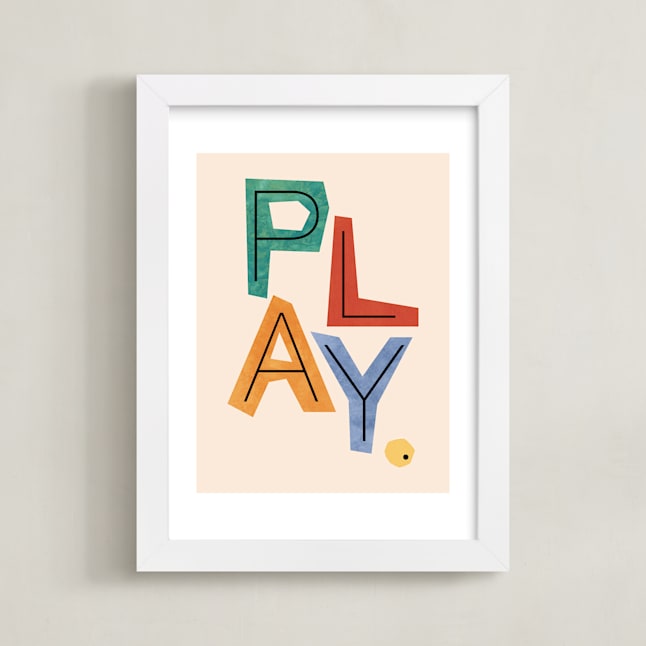 "Creative Play" - Limited Edition Art Print by Nazia Hyder in beautiful frame options and a variety of sizes.