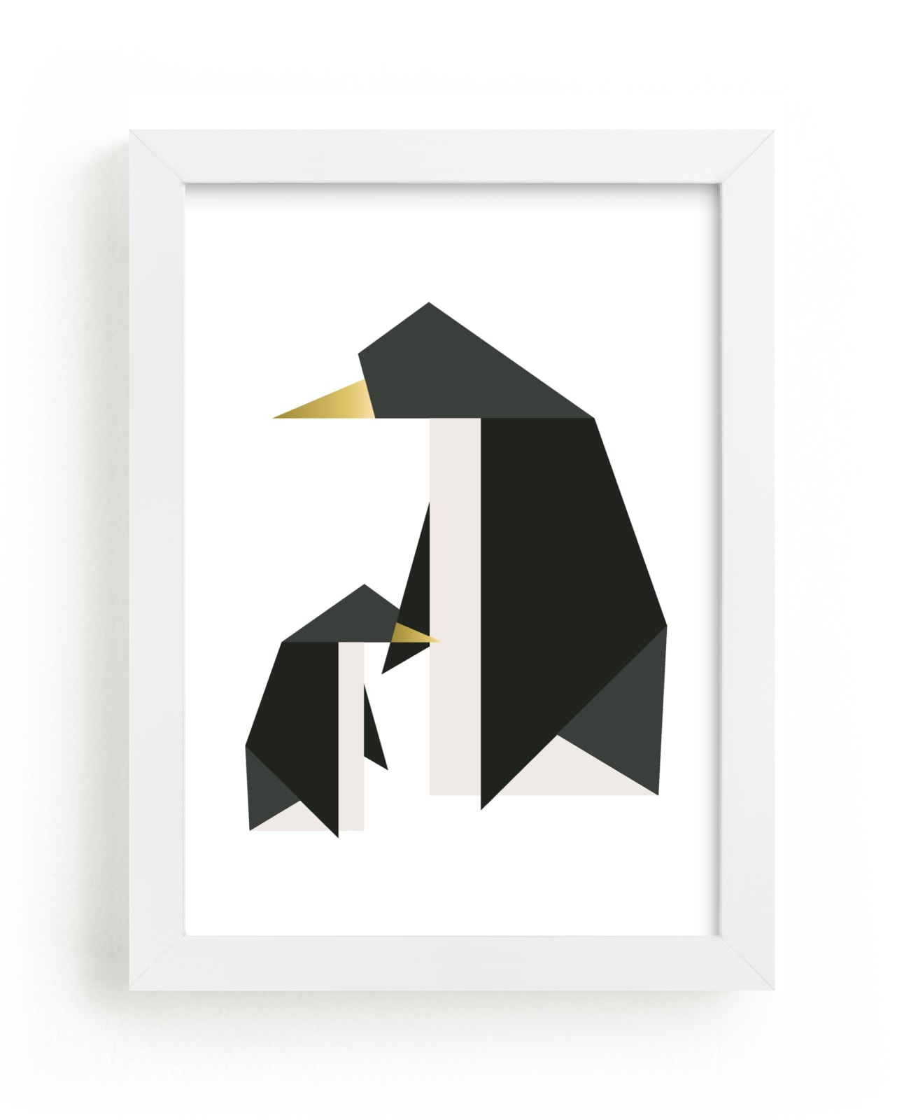 "Geo Penguins" - Limited Edition Art Print by Erica Krystek in beautiful frame options and a variety of sizes.