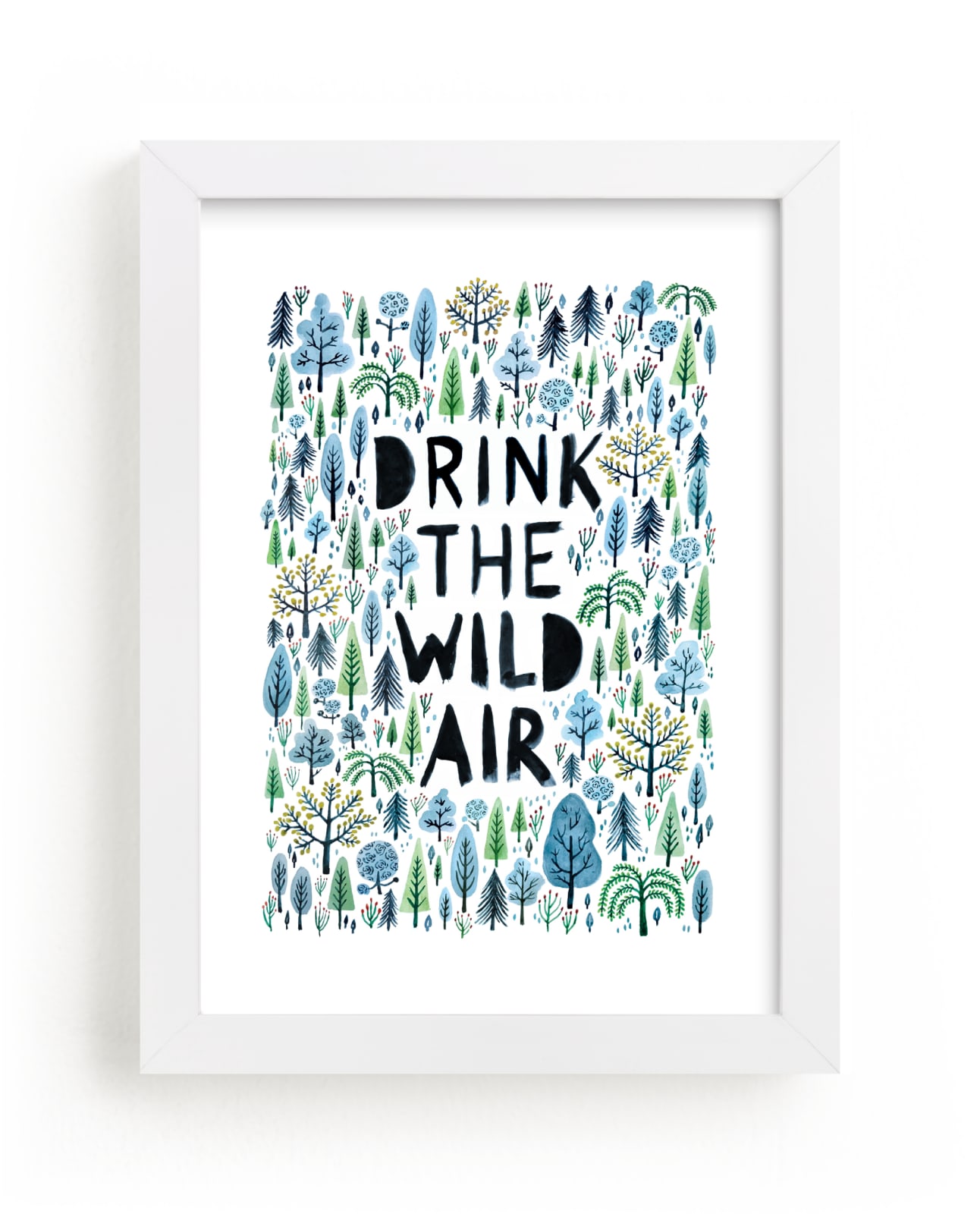 "Drink the Wild Air" - Limited Edition Art Print by Surface Love in beautiful frame options and a variety of sizes.
