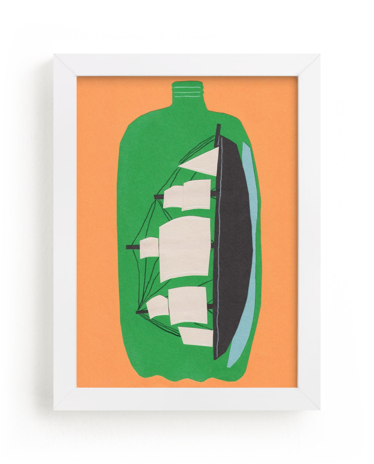 "Two Liter Ship" - Limited Edition Art Print by Elliot Stokes in beautiful frame options and a variety of sizes.