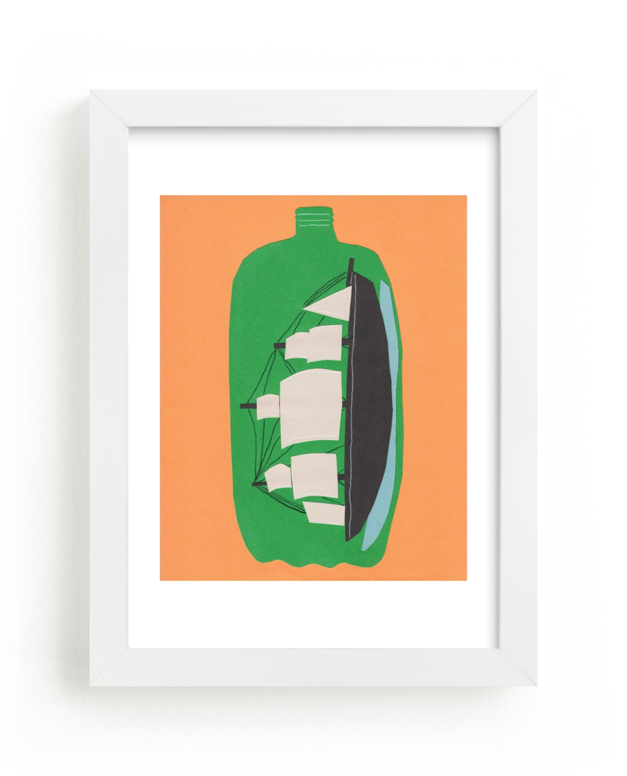 "Two Liter Ship" - Limited Edition Art Print by Elliot Stokes in beautiful frame options and a variety of sizes.