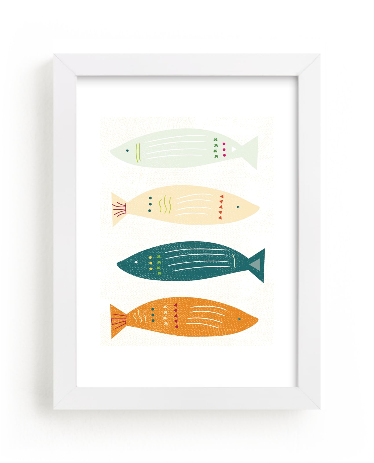 "Fish Fiesta" - Limited Edition Art Print by Hannah Lipking in beautiful frame options and a variety of sizes.