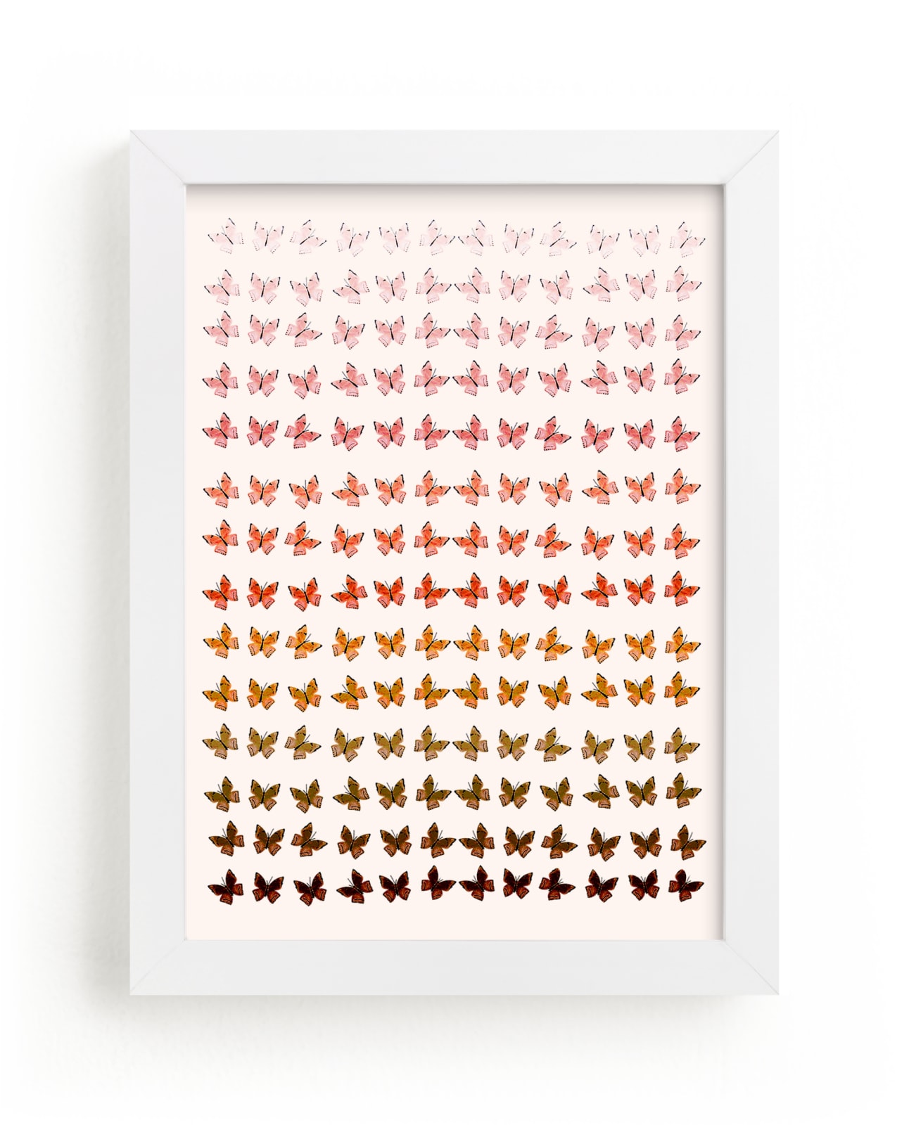 "Ombre Butterflies" - Limited Edition Art Print by Shannon Kirsten in beautiful frame options and a variety of sizes.