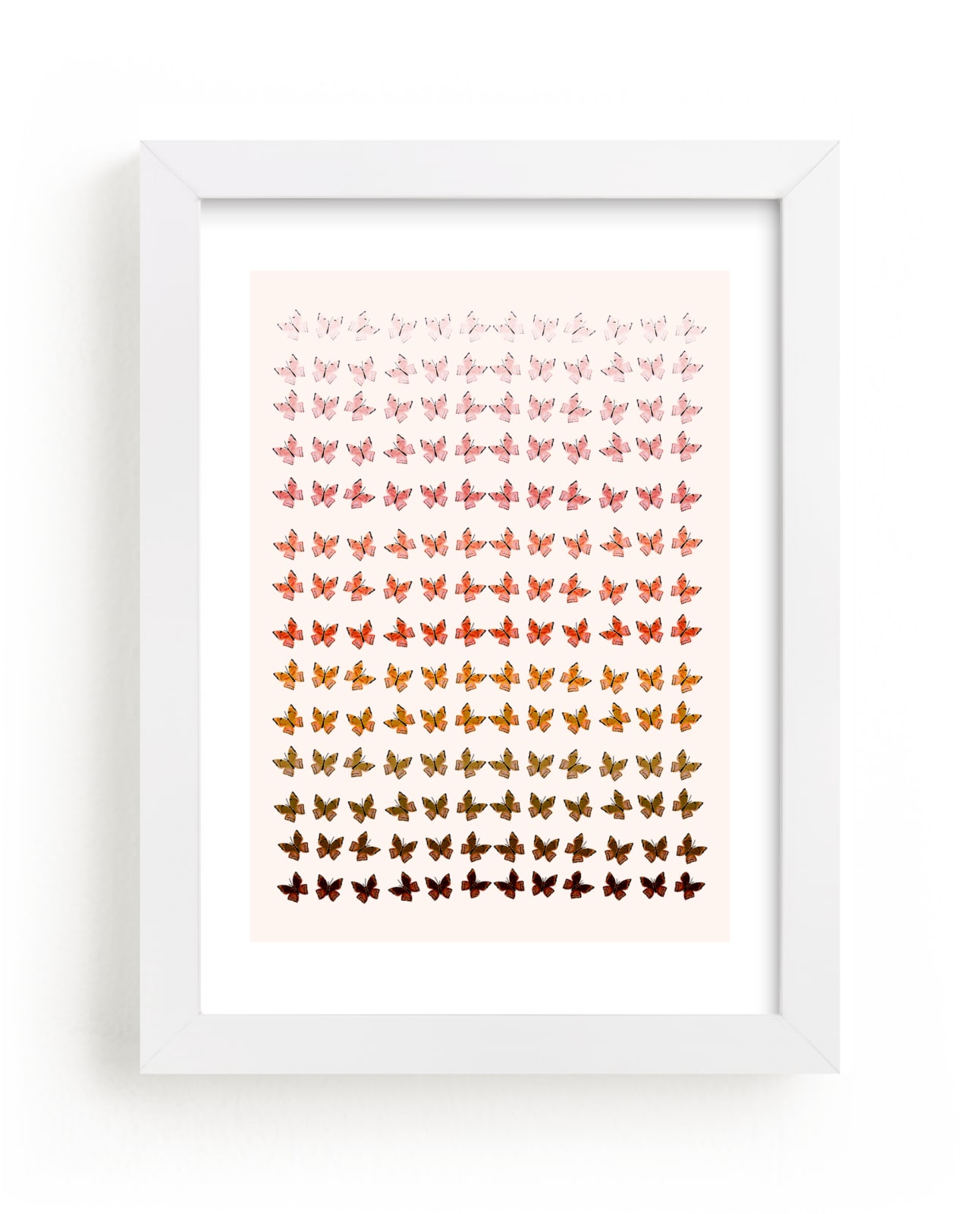 "Ombre Butterflies" - Limited Edition Art Print by Shannon Kirsten in beautiful frame options and a variety of sizes.