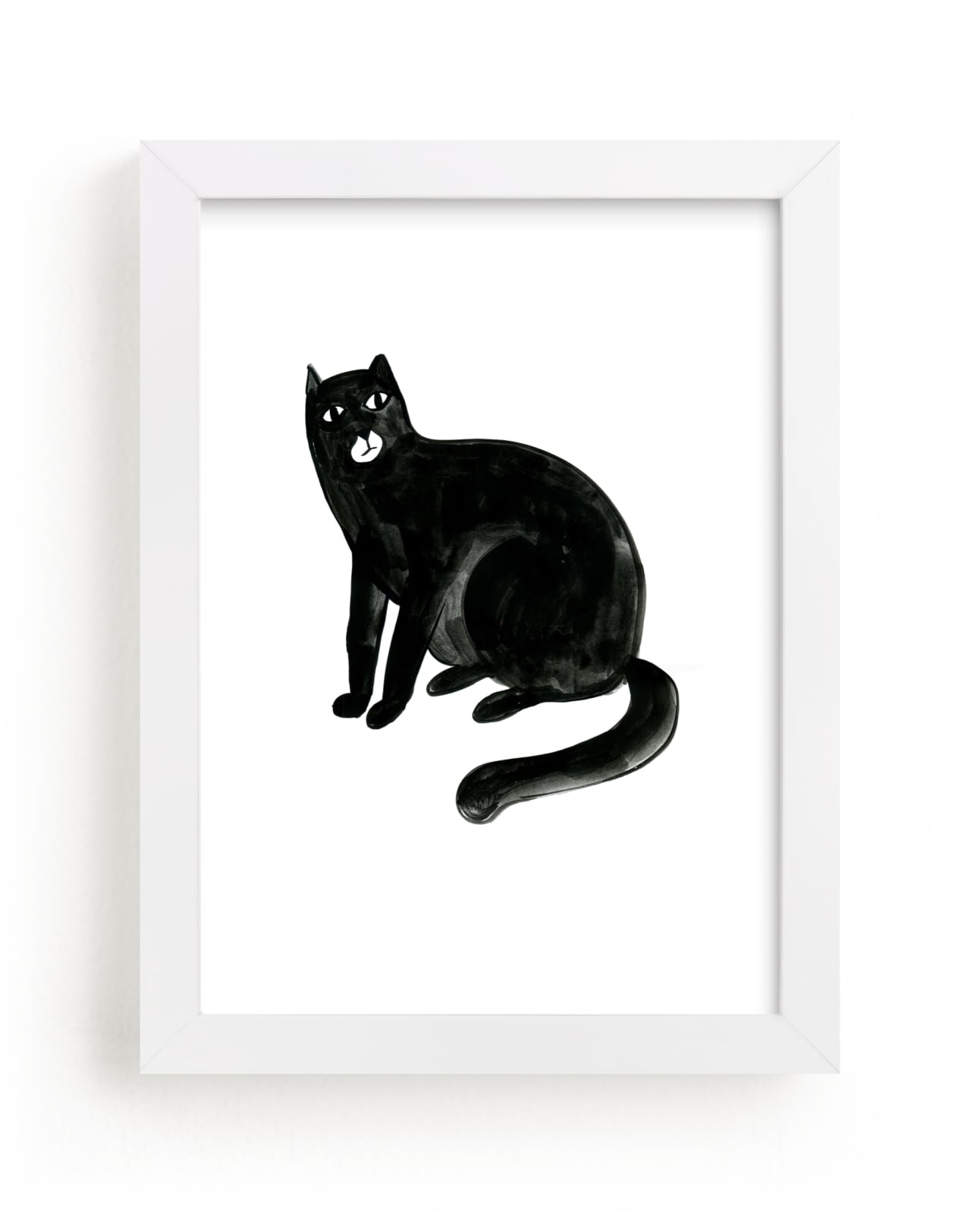 "Graphic cat" - Limited Edition Art Print by Alexandra Dzh in beautiful frame options and a variety of sizes.