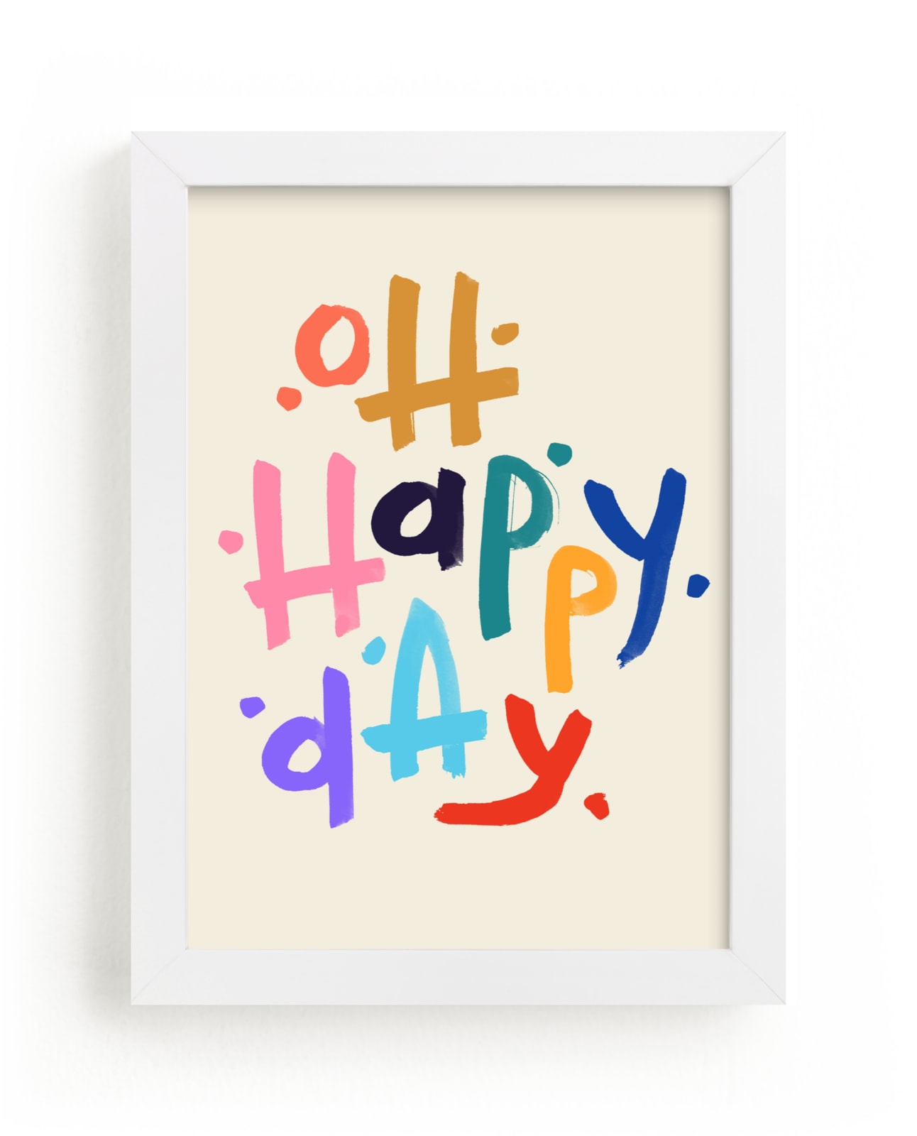 "Oh Happy Day!" - Limited Edition Art Print by Rachel Roe in beautiful frame options and a variety of sizes.