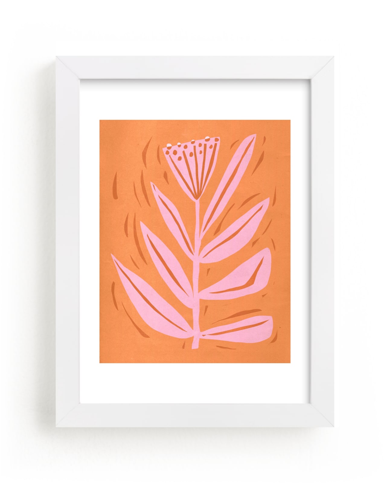 "Tall Flower" - Limited Edition Art Print by Brandie Stonge in beautiful frame options and a variety of sizes.