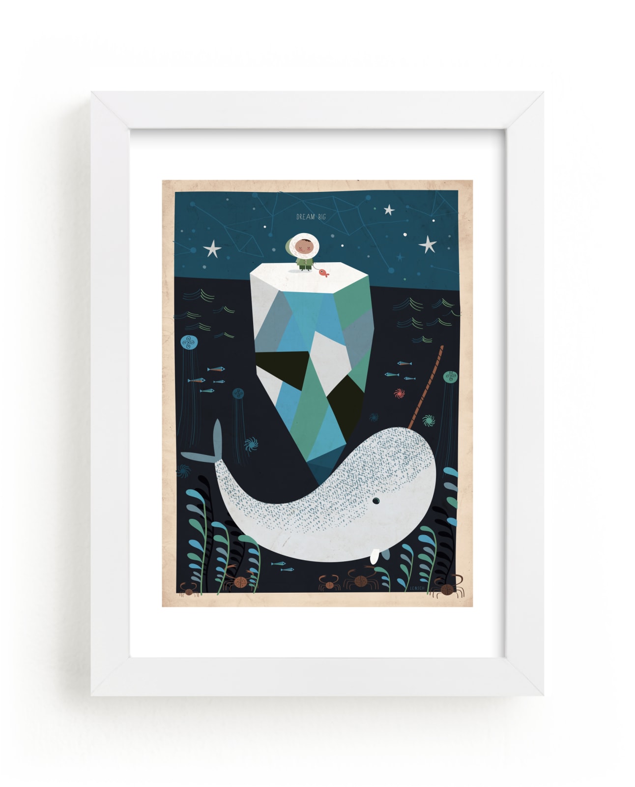 "Dream BIG" - Limited Edition Art Print by Chris Lensch in beautiful frame options and a variety of sizes.