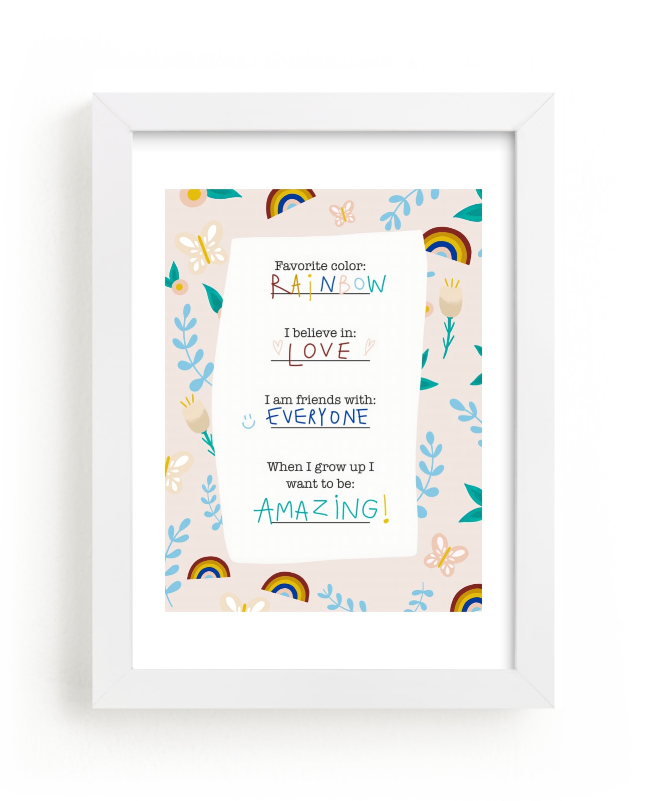 "All About Me" - Limited Edition Art Print by Naava Katz in beautiful frame options and a variety of sizes.