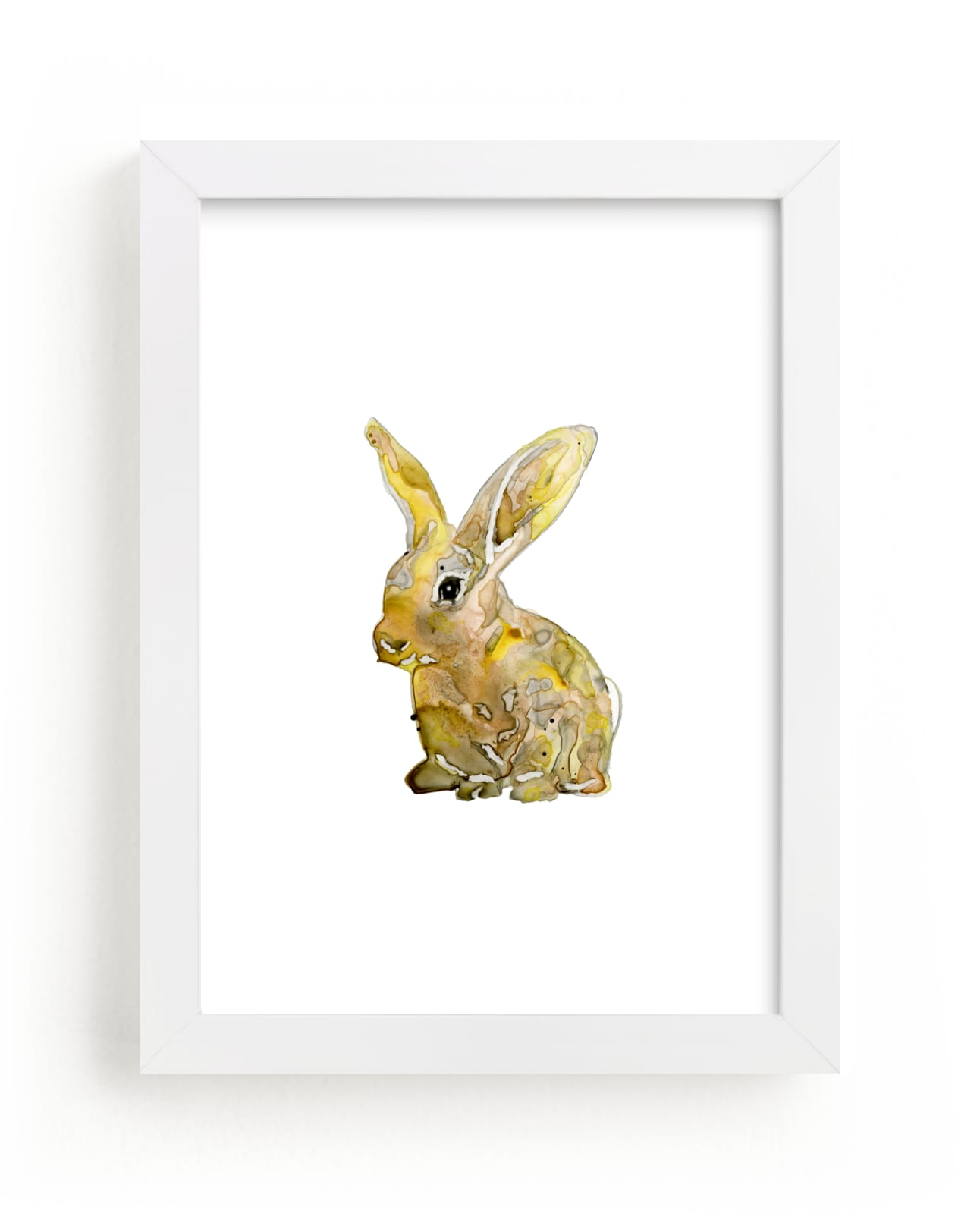 "The Country Bunny" - Limited Edition Art Print by Michelle Waldie in beautiful frame options and a variety of sizes.