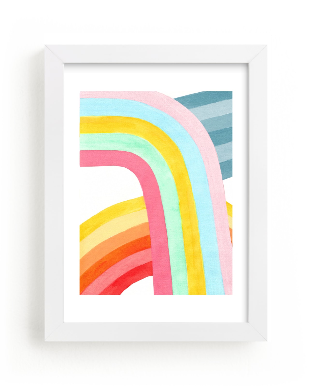 "Happy Rainbows" - Limited Edition Art Print by Celeste Duffy in beautiful frame options and a variety of sizes.