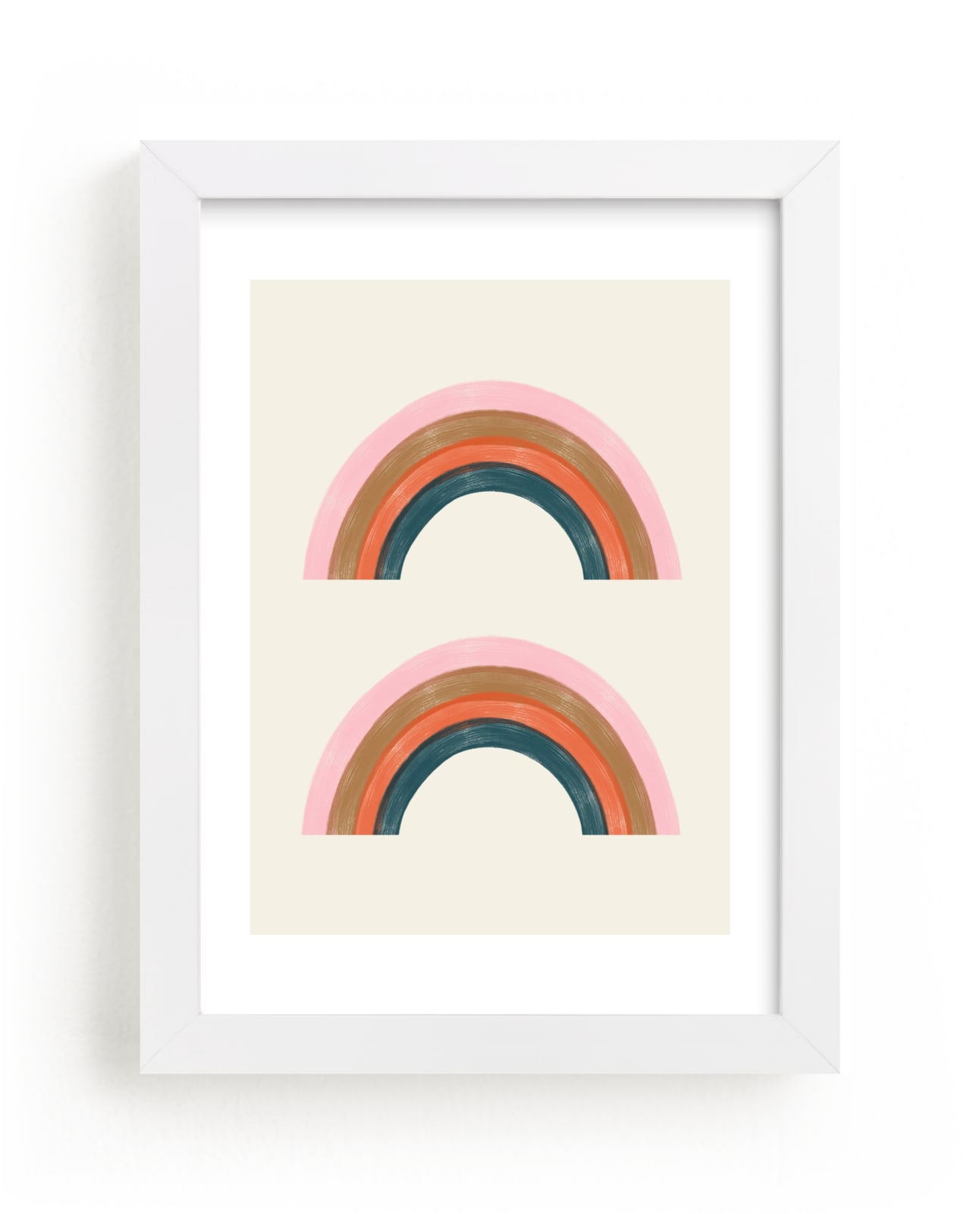 "Double Vintage Rainbow" - Limited Edition Art Print by EMANUELA CARRATONI in beautiful frame options and a variety of sizes.