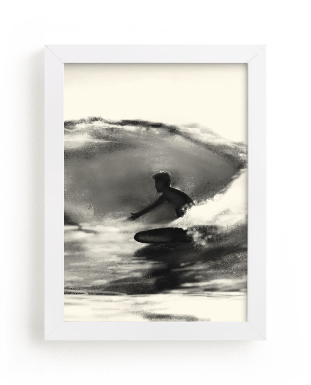 "Wave Rider One" - Limited Edition Art Print by Jenny Partrite in beautiful frame options and a variety of sizes.