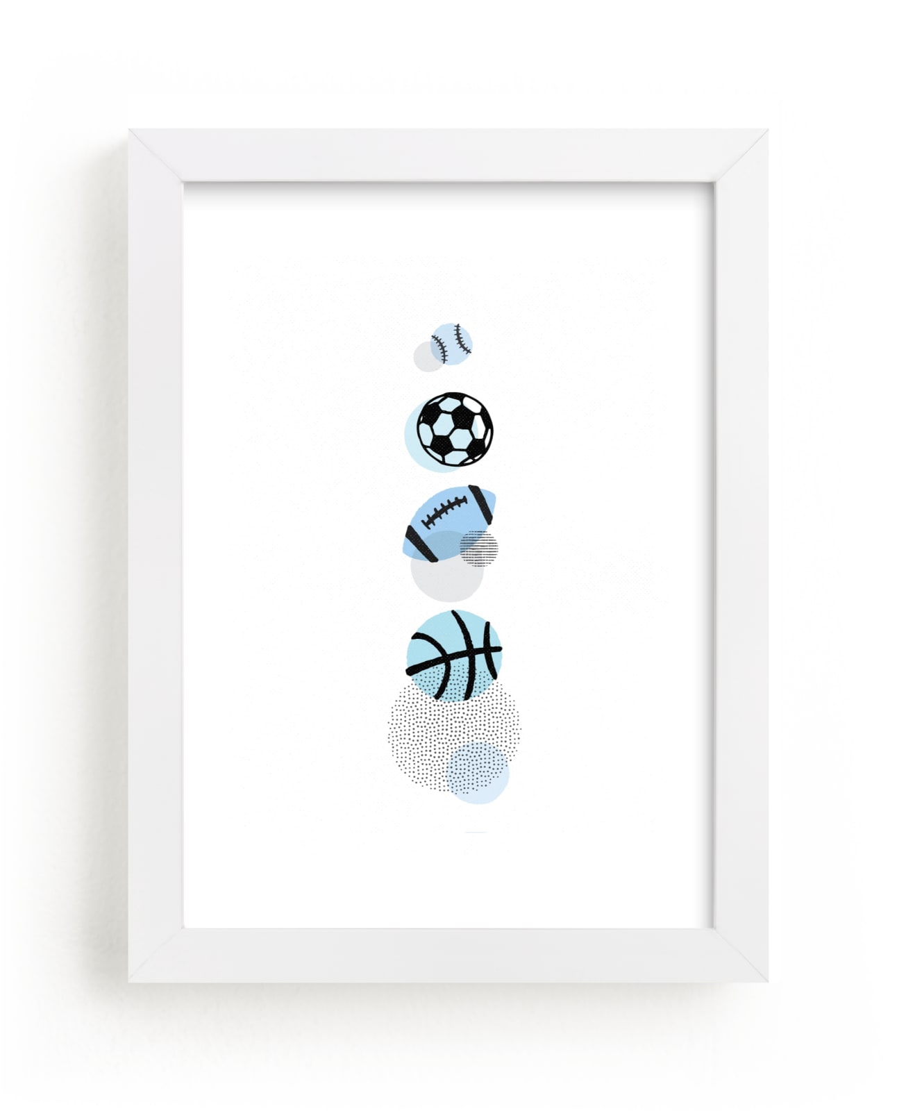 "Pop Art Sports" - Limited Edition Art Print by Jessie Steury in beautiful frame options and a variety of sizes.