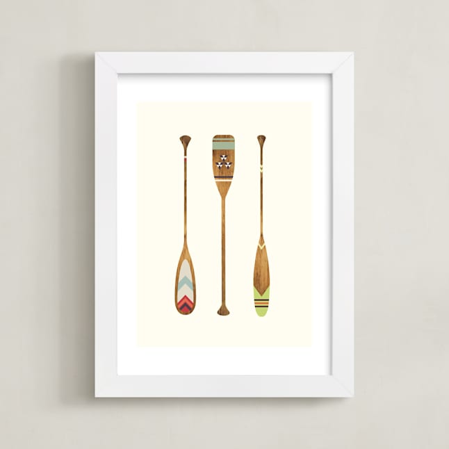 "Let's Get Paddles" - Limited Edition Art Print by SUWACHI in beautiful frame options and a variety of sizes.