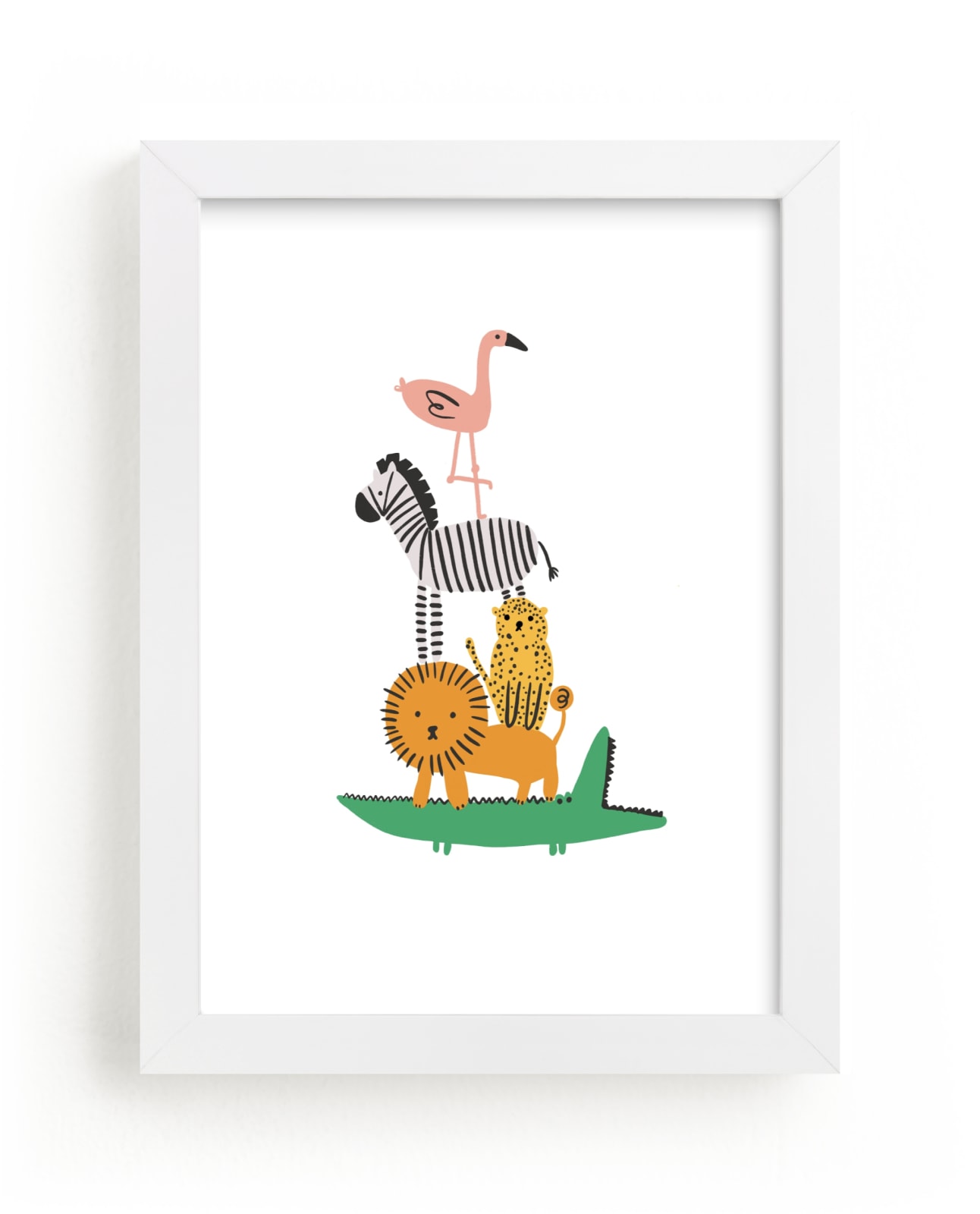 "Safari Stack" - Limited Edition Art Print by Caitlin Considine in beautiful frame options and a variety of sizes.