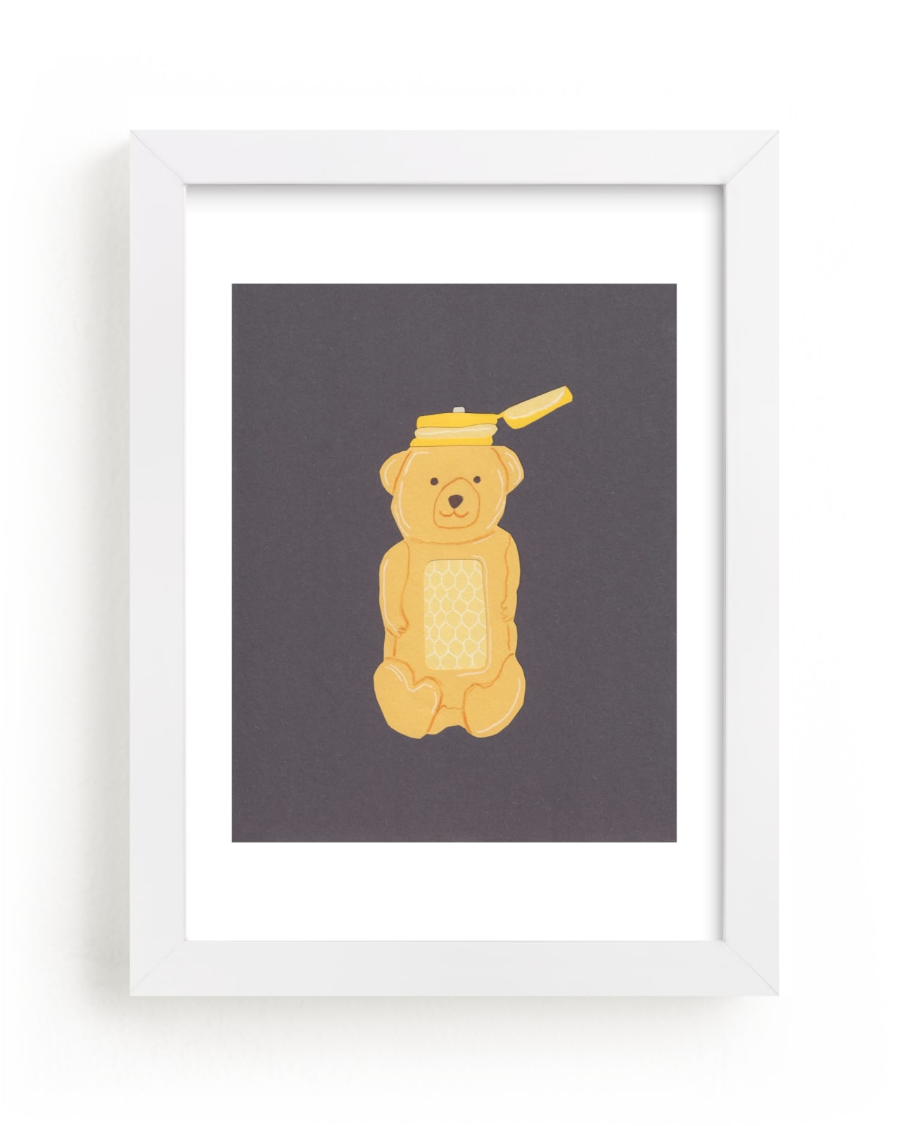 "Honey Bear" - Limited Edition Art Print by Elliot Stokes in beautiful frame options and a variety of sizes.