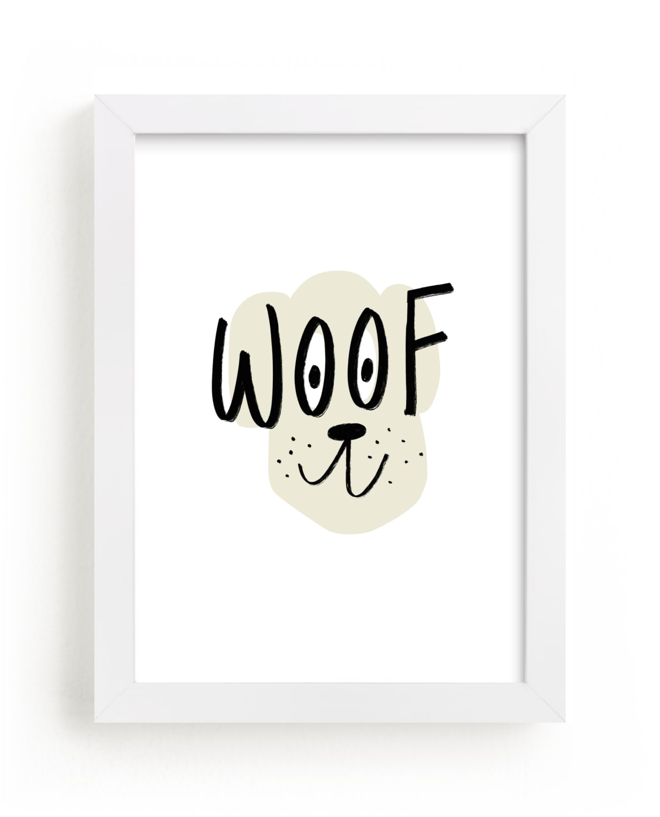 "Basic Woof" - Limited Edition Art Print by Pixel and Hank in beautiful frame options and a variety of sizes.