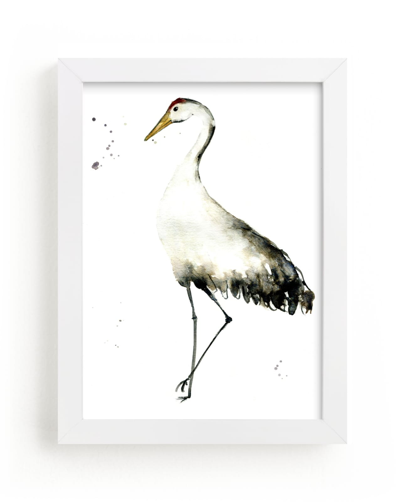 "Cranes on the go" - Limited Edition Art Print by Lulaloo in beautiful frame options and a variety of sizes.