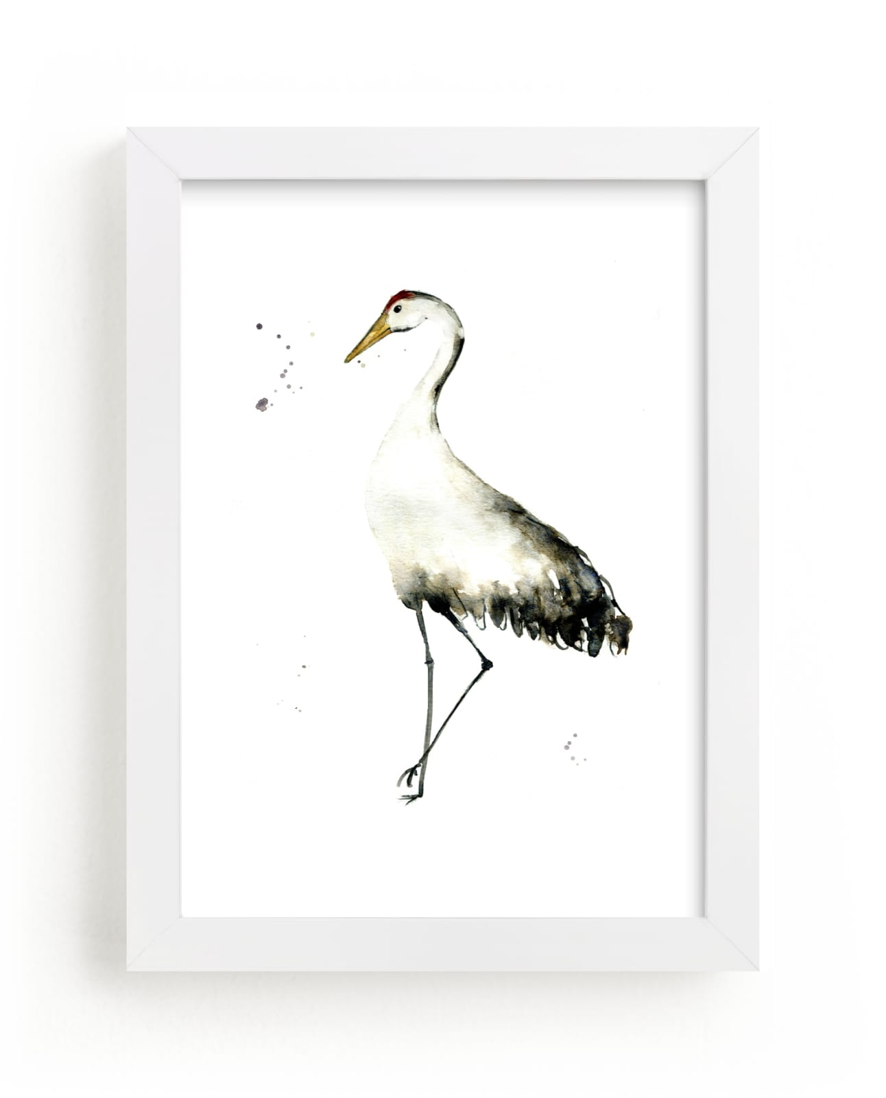 "Cranes on the go" - Limited Edition Art Print by Lulaloo in beautiful frame options and a variety of sizes.