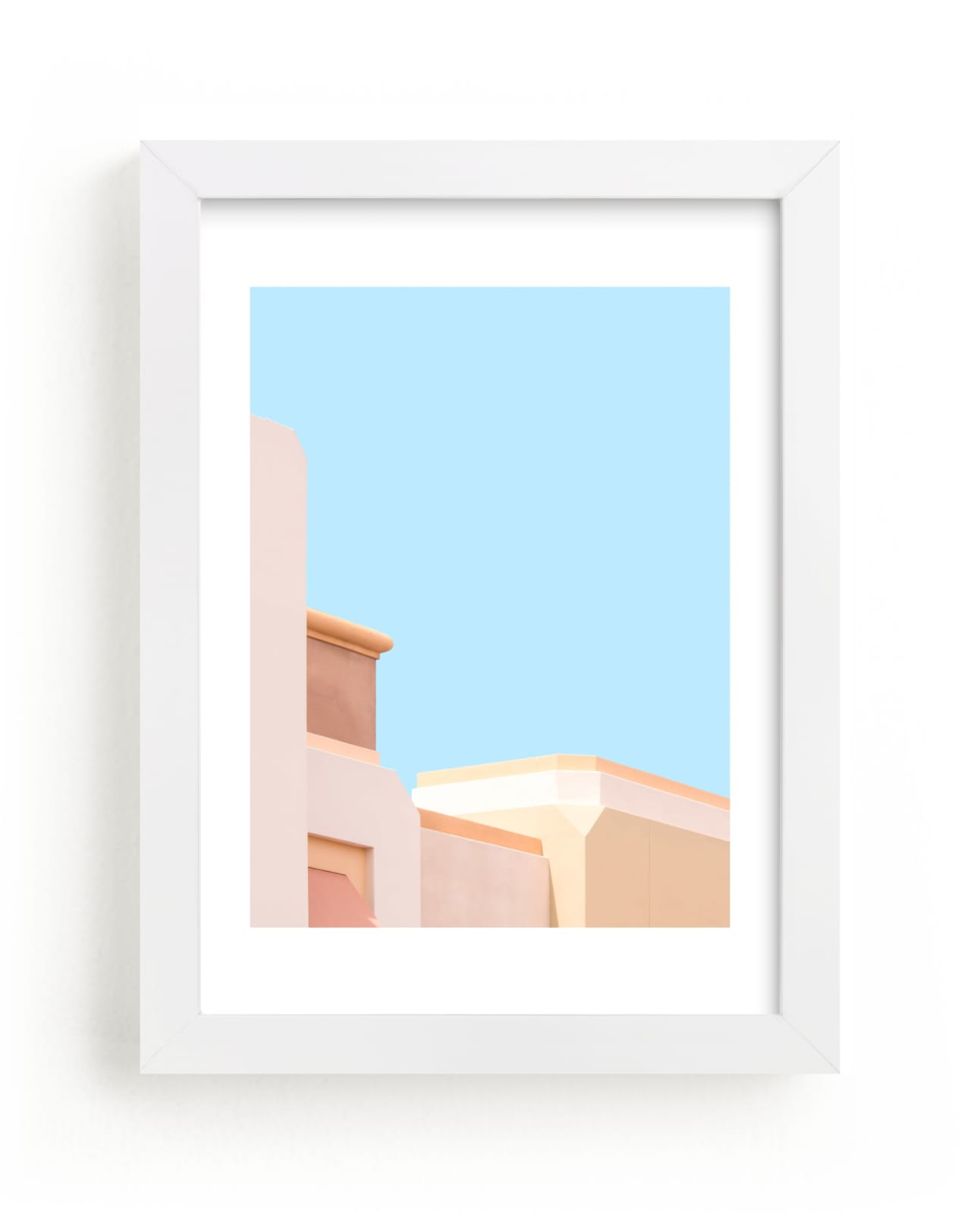 "Pastel Desert Archiecture" - Limited Edition Art Print by Lisa Sundin in beautiful frame options and a variety of sizes.