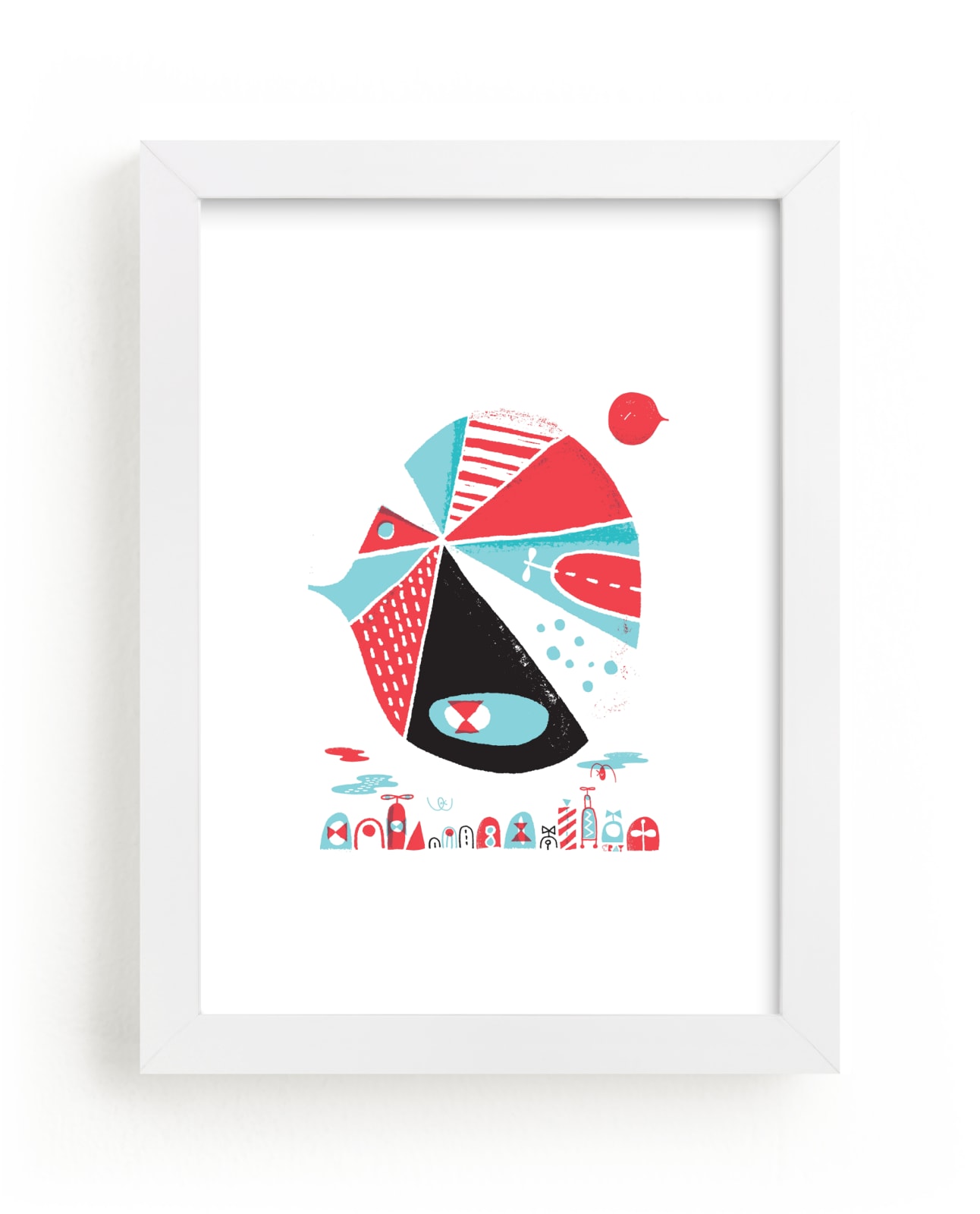 "Glink Glunk" - Limited Edition Art Print by ERAY in beautiful frame options and a variety of sizes.
