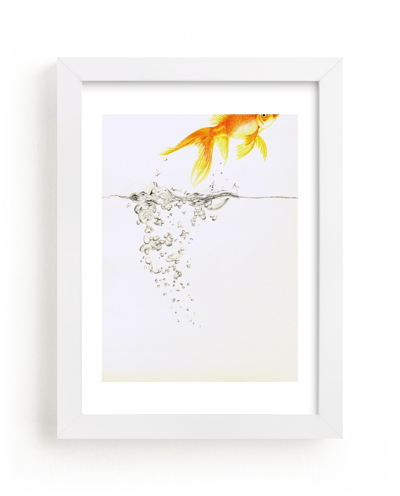 "Aquatic High Jump 2 of 3" - Limited Edition Art Print by Deborah Chou in beautiful frame options and a variety of sizes.