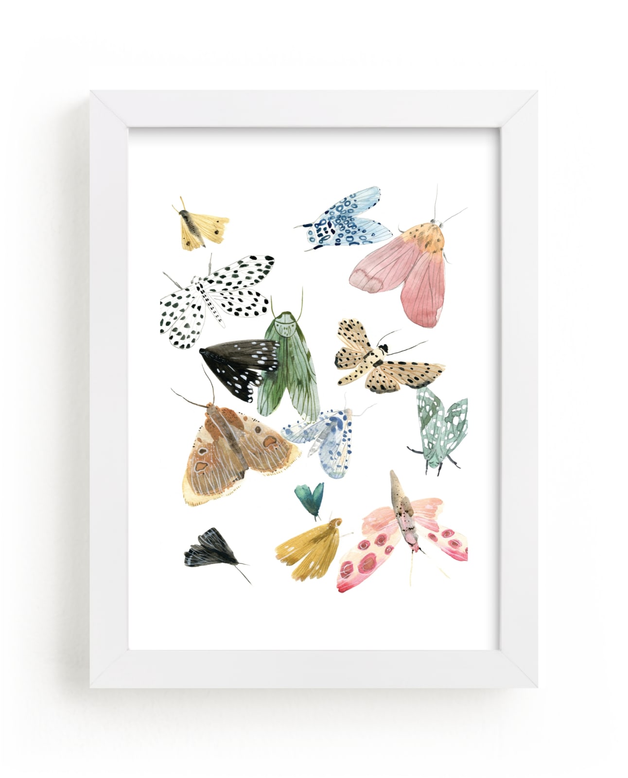 "Moths" - Limited Edition Art Print by Emilie Simpson in beautiful frame options and a variety of sizes.