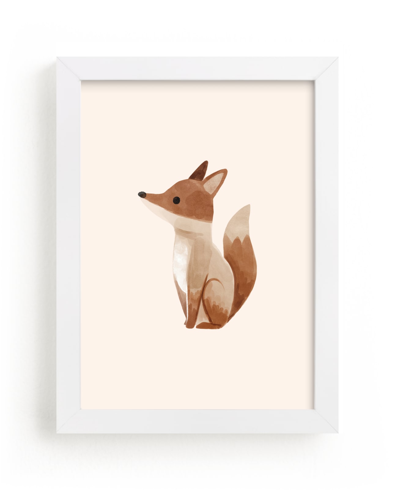 Winter Woodland Animals Framed Stamp - Fox