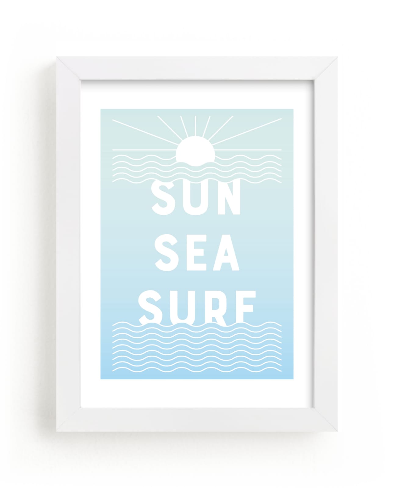 "Seaside Vibes" - Limited Edition Art Print by Lisa McLean in beautiful frame options and a variety of sizes.